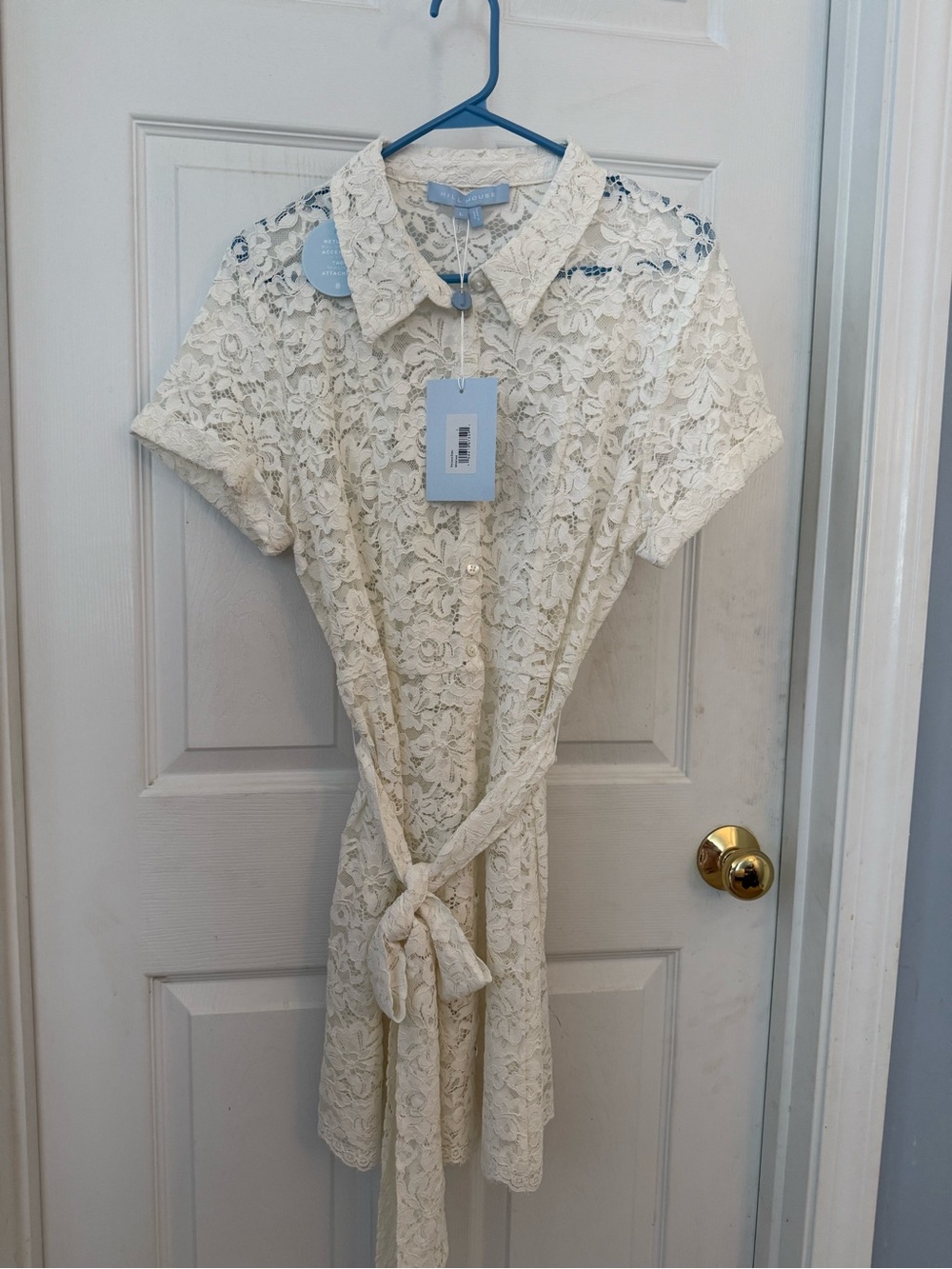 Hill House Home “Laure” Dress – White Lace – New With Tags